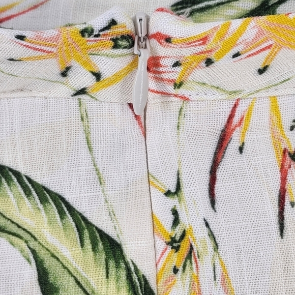 BCBGMAXAZRIA Women's Tropical-print Asymmetrical Midi Skirt - various sizes - Picture 8 of 9